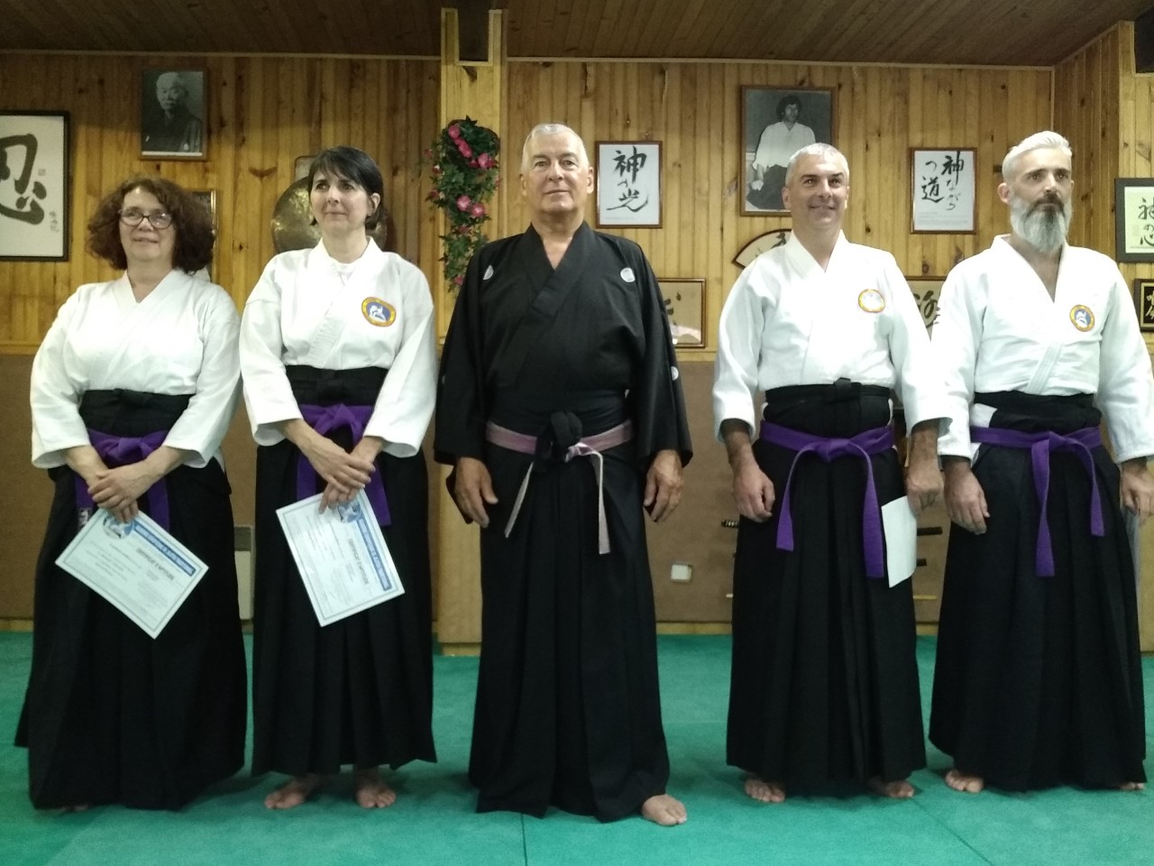 Evelyne Bach, nommée Renshi certifié par Maître Quéro, St Jean de Védas 22 avril 2019